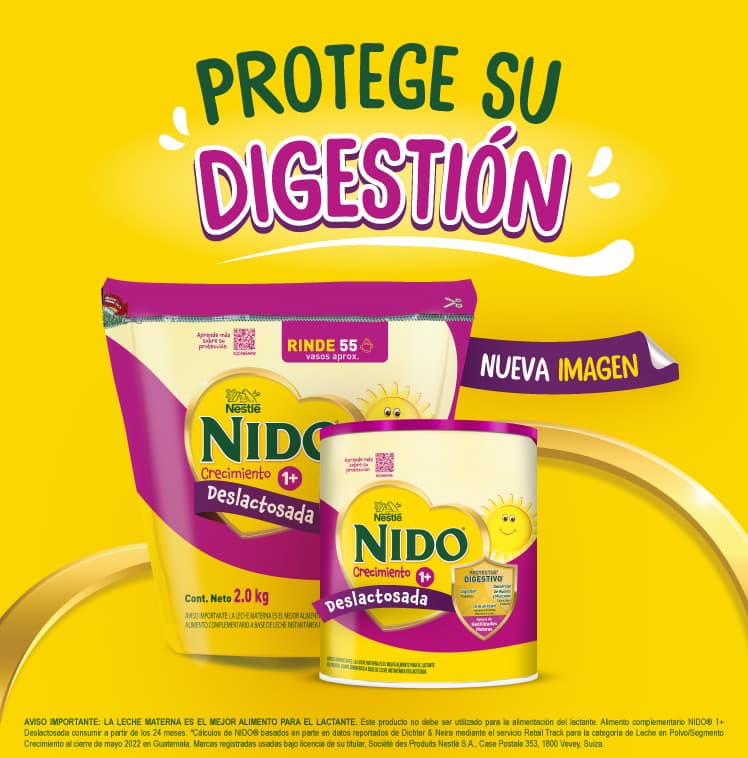 Nueva imagen NIDO 1+ Deslactosada