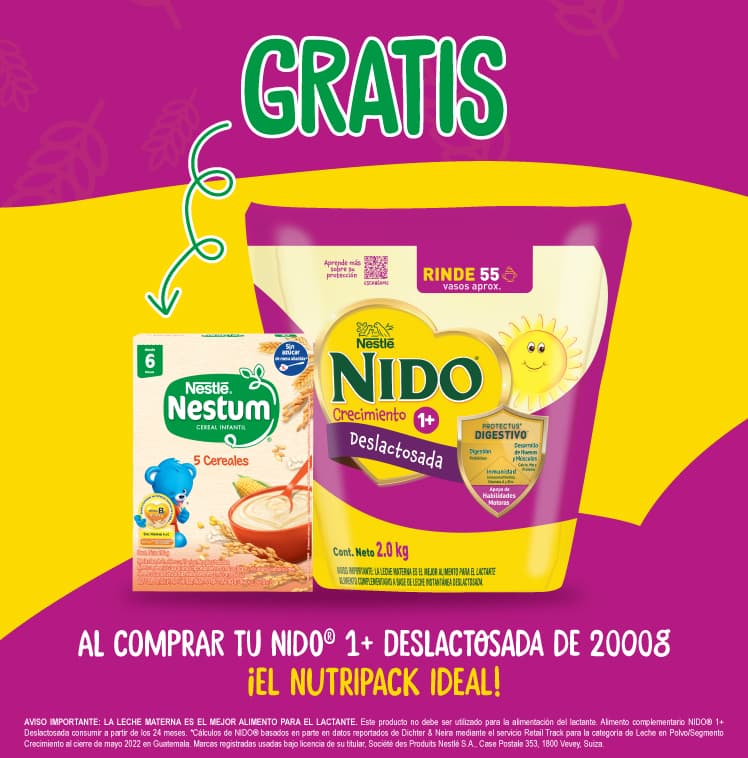 Lleva GRATIS cereal infantil NESTUM®