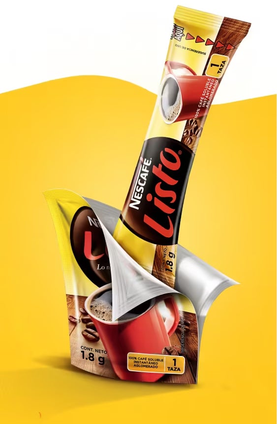 NESCAFÉ® LISTO en sus presentaciones con la planta de café