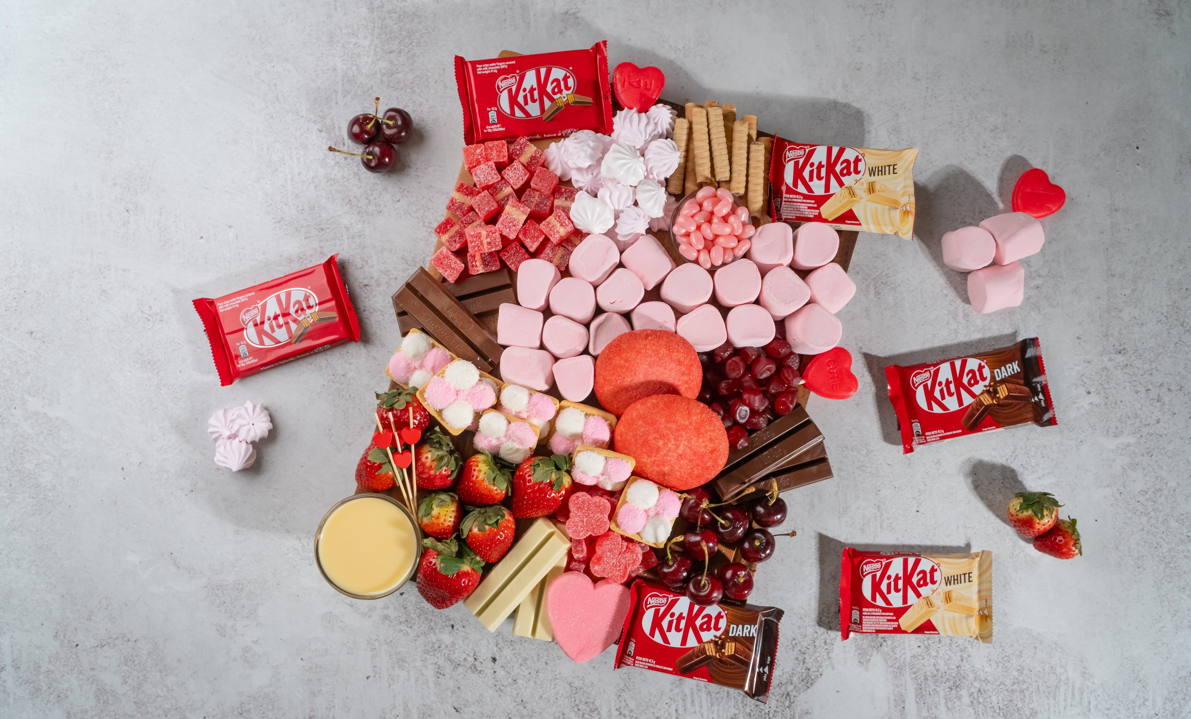 Tabla de postres con KitKat