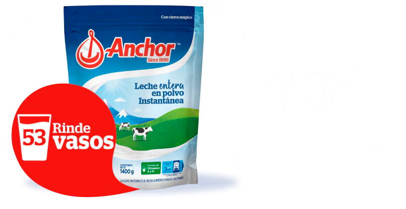 Presentación de leche en polvo NESTLÉ® Anchor