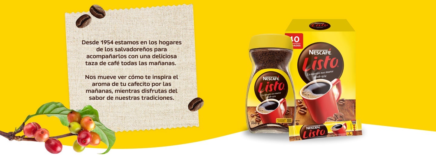 Infografía con la historia de NESCAFÉ® listo
